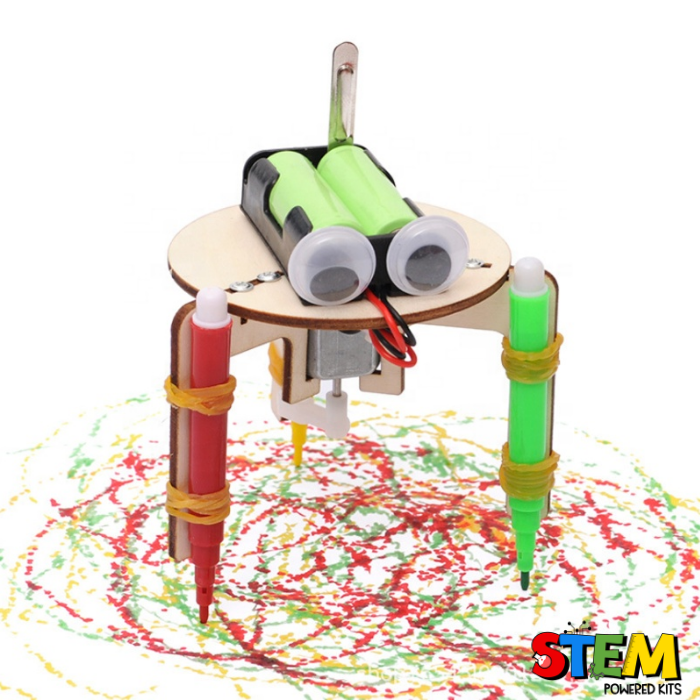 Make: Spinbot Kit Build Robot Make Art Designs Kids Parents Fun Learning  Project